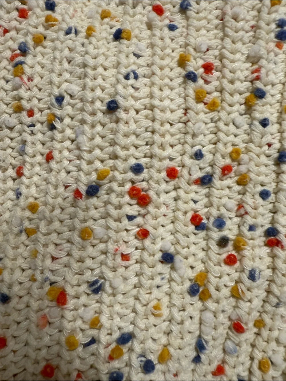 Hanna Andersson Girls Confetti Knit Cardigan Sweater 120 6-7